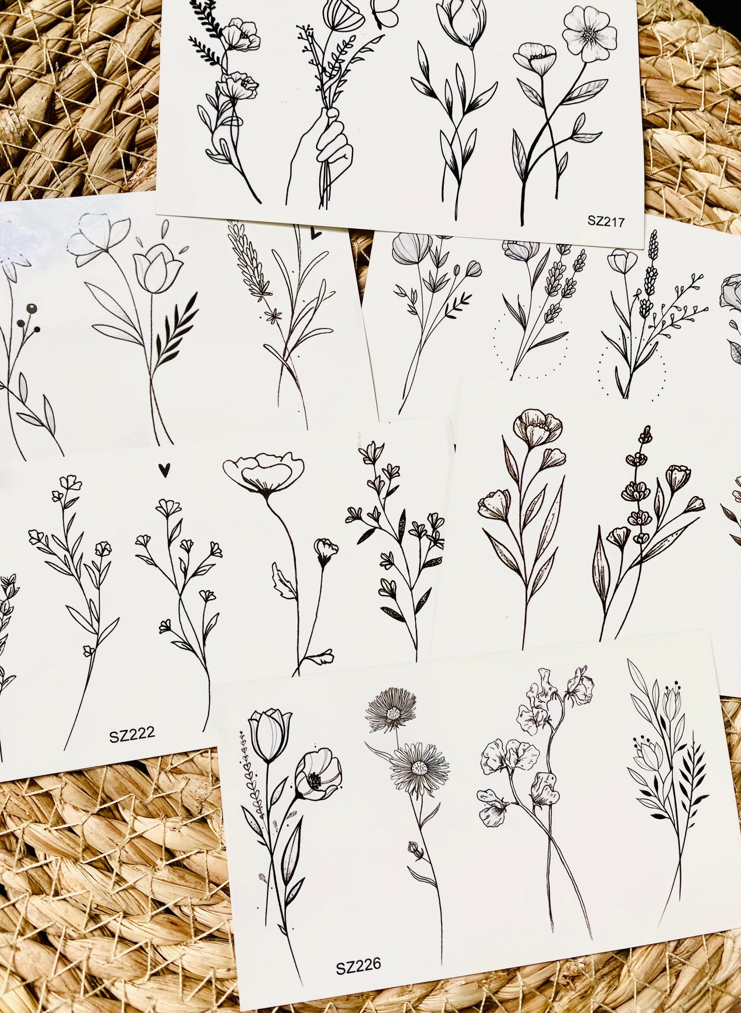 Bloom & Fade - Woman’s Temporary Floral Tattoos