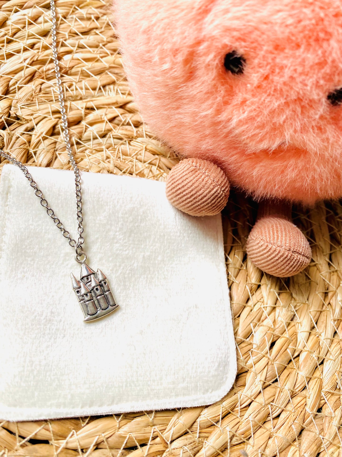 Tiny Kingdom - Childrens Magical Stainless Steel Charm Castle Necklace