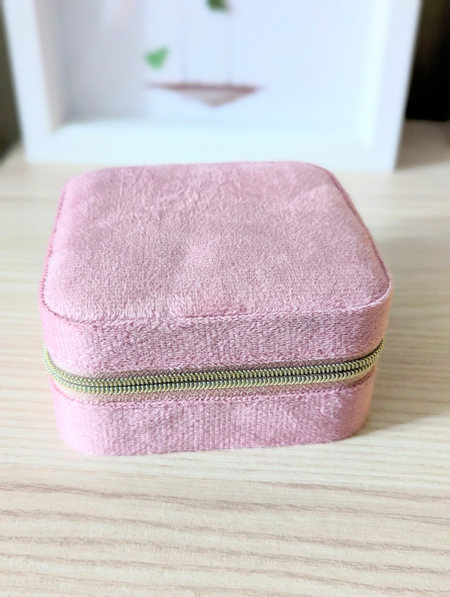 Velvet Blush Jewellery Case - Pink Jewellery Storage