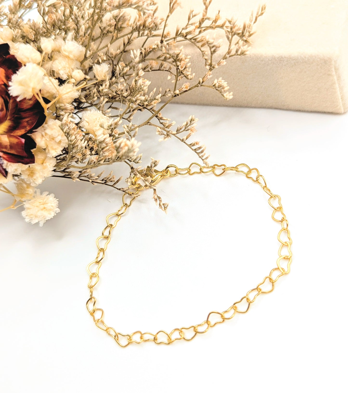 Forever Hearts Charm Bracelet (Gold)