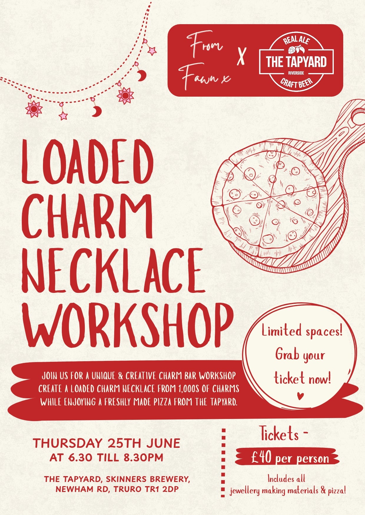 Loaded Charm Necklace Workshop In Collaboration With The Tapyard