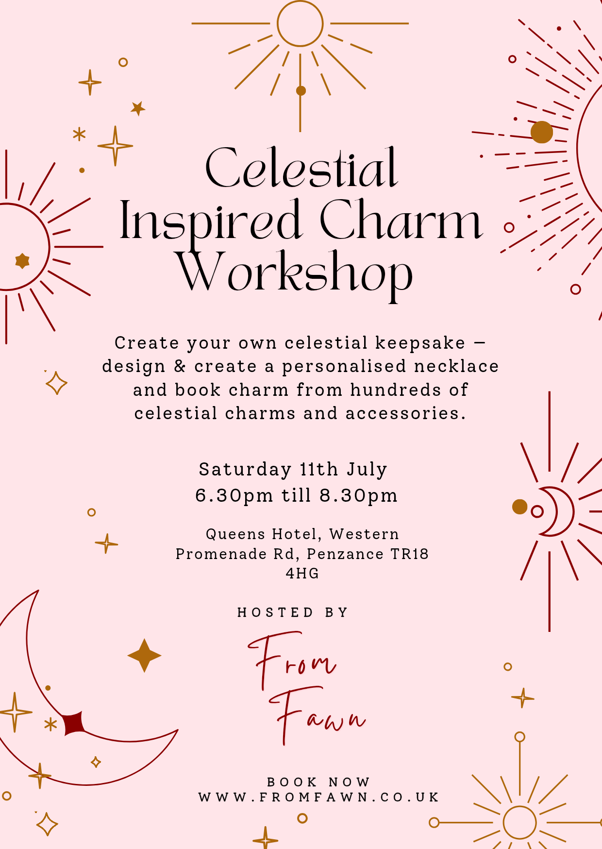 Celestial Inspired Charm Workshop - Penzance