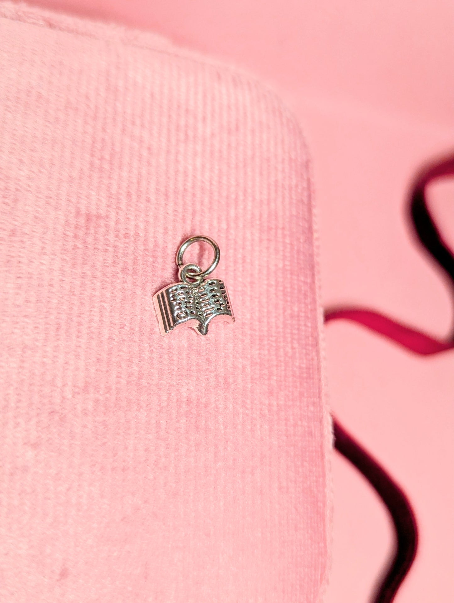 Book Charm (silver)