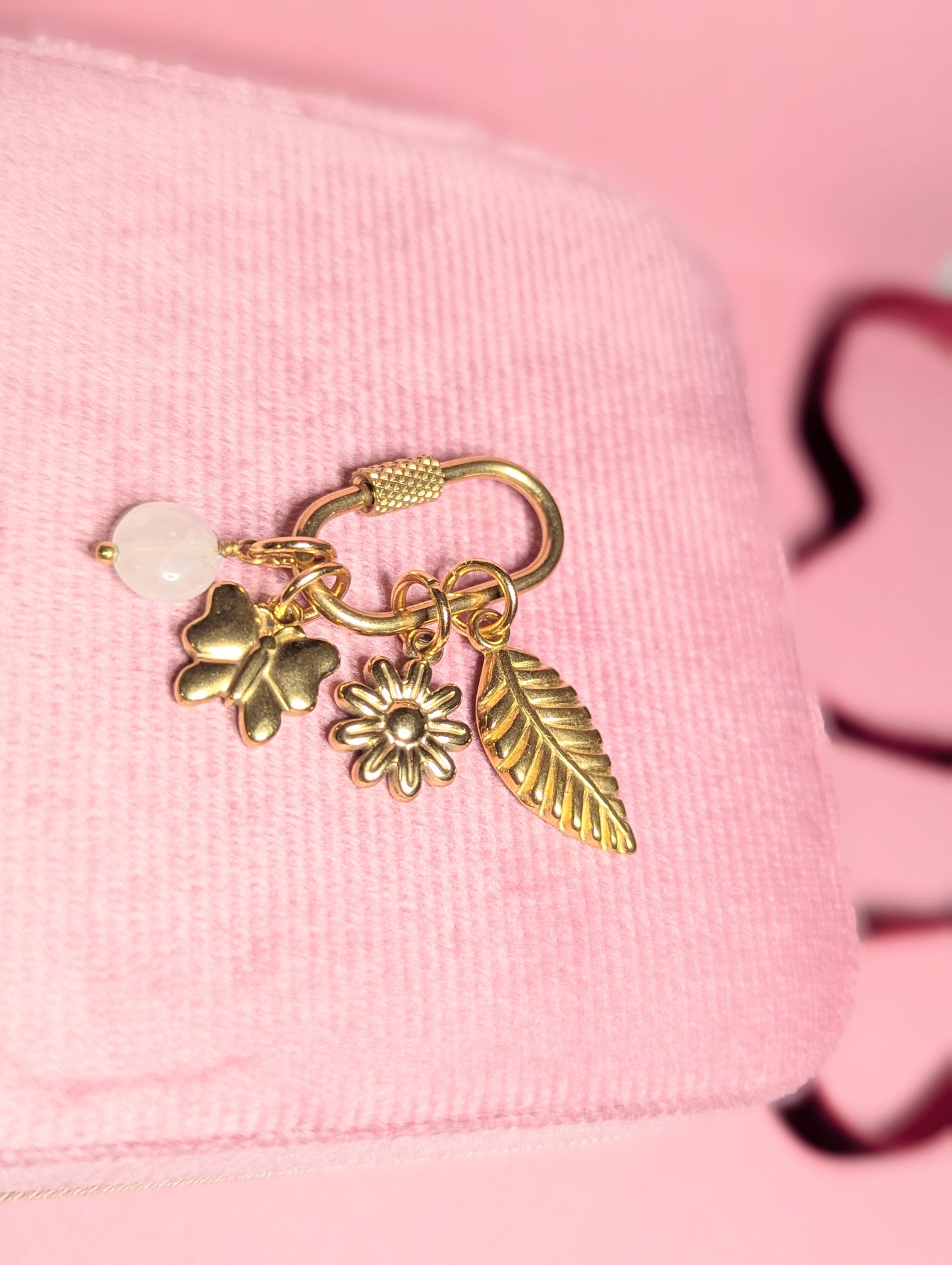 Secret Garden Bag Charm (Gold)