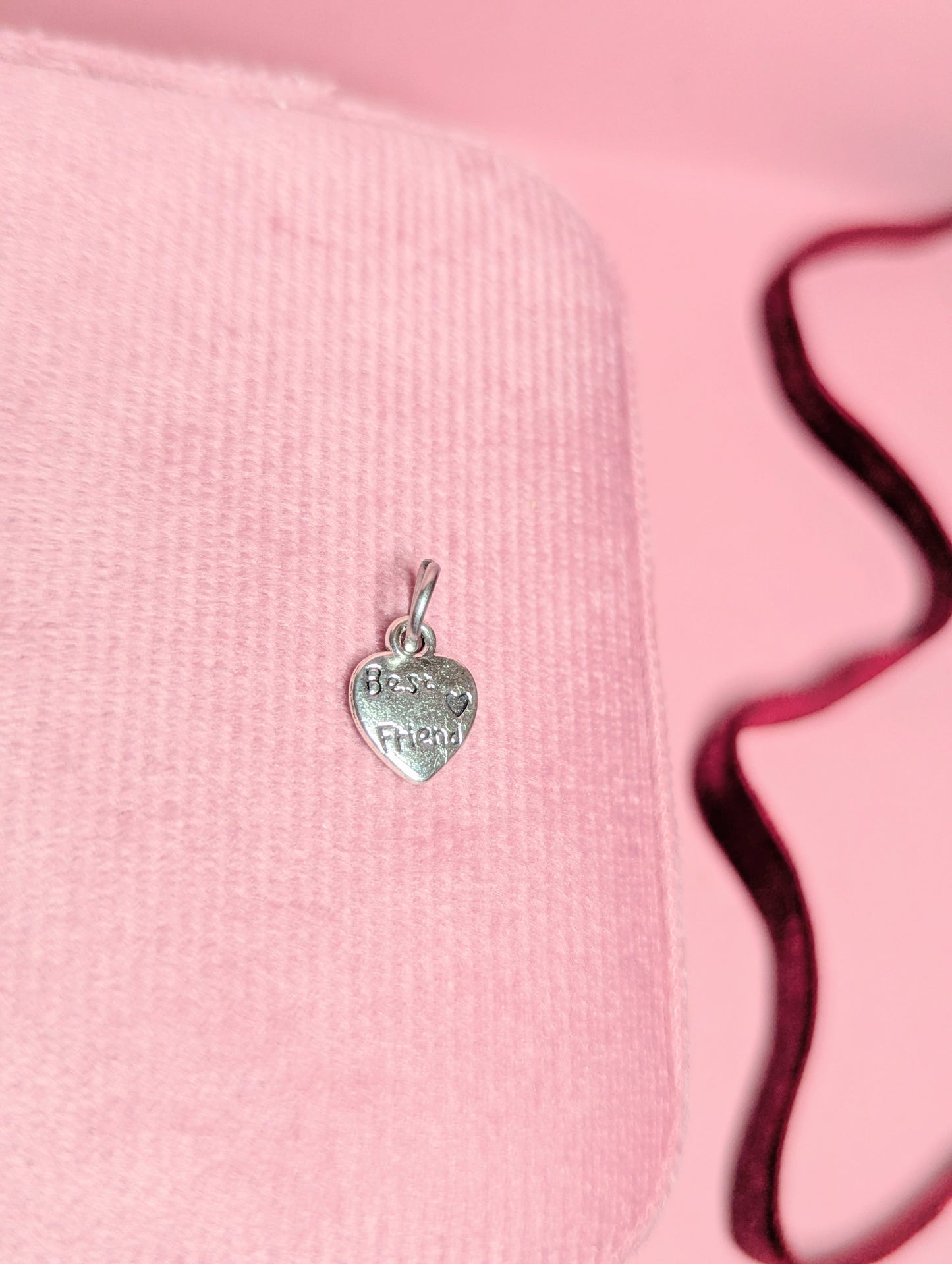 Best Friend Charm (silver)