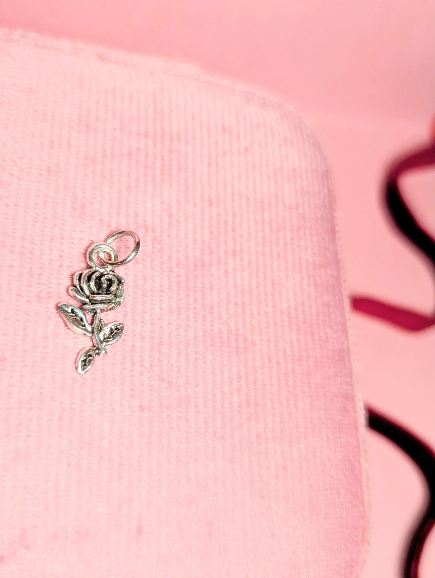 Rose Charm (Silver)