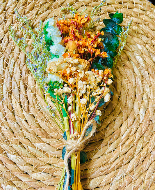 Sunset Bloom - Small Sunset Dried Flower Bouquet