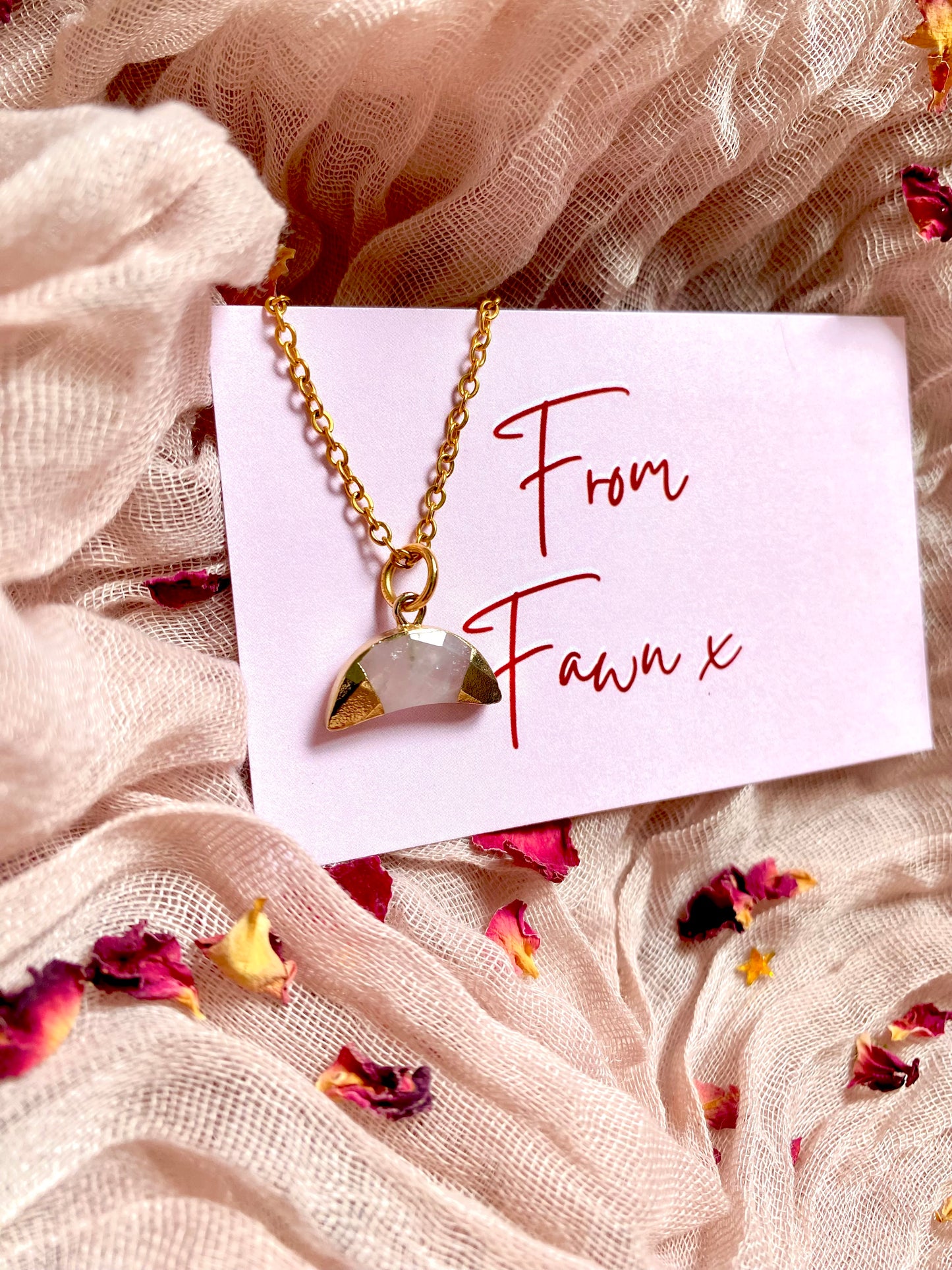 Luna Rose Necklace (Gold)