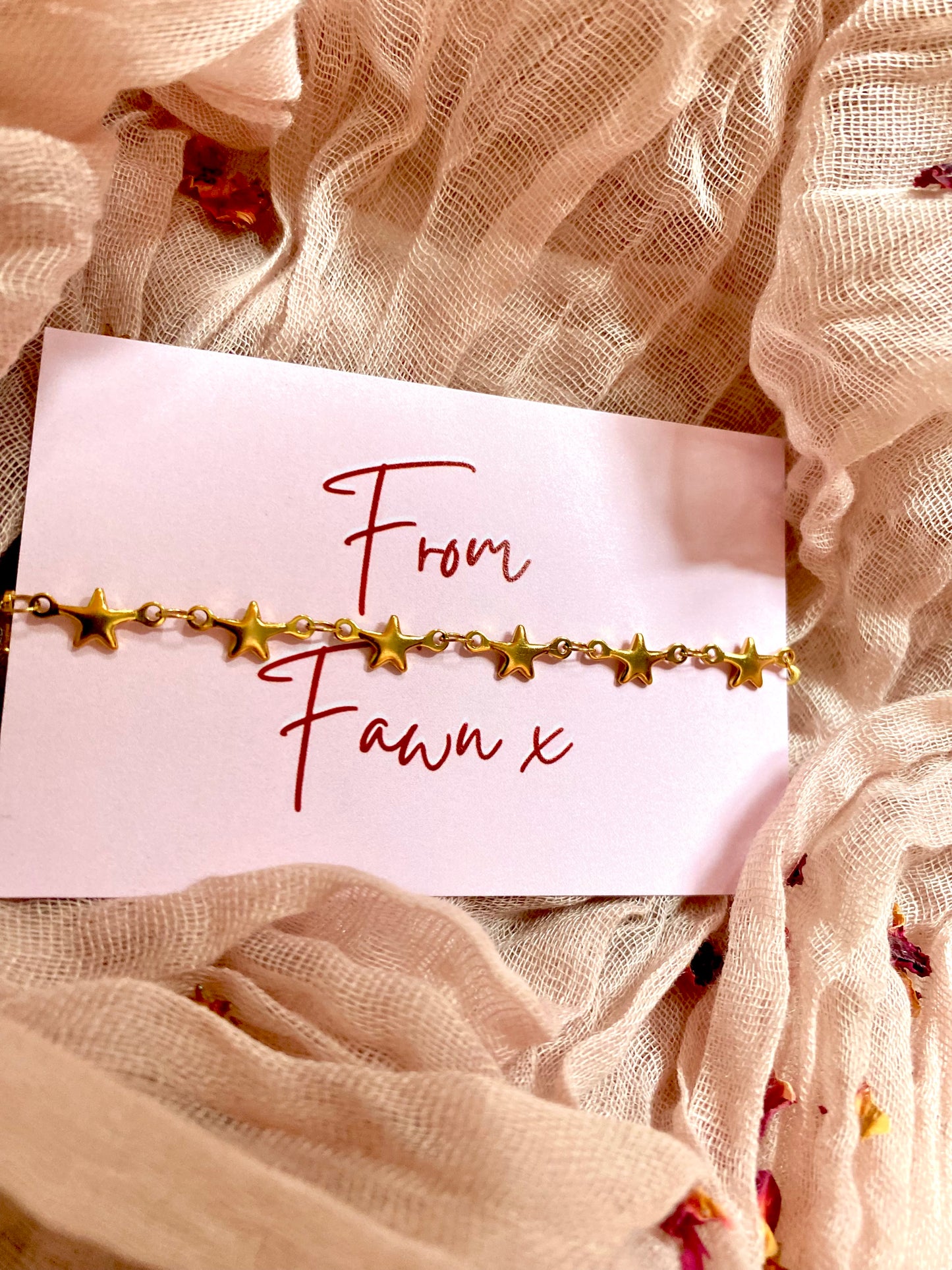 Star Link Charm Bracelet (Gold) (Copy)