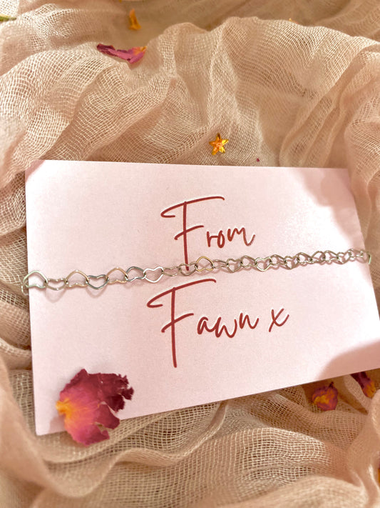 Forever Hearts Charm Bracelet (Silver)