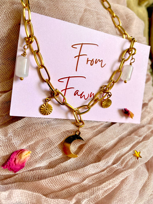 Celestial Necklace Charm (Gold)