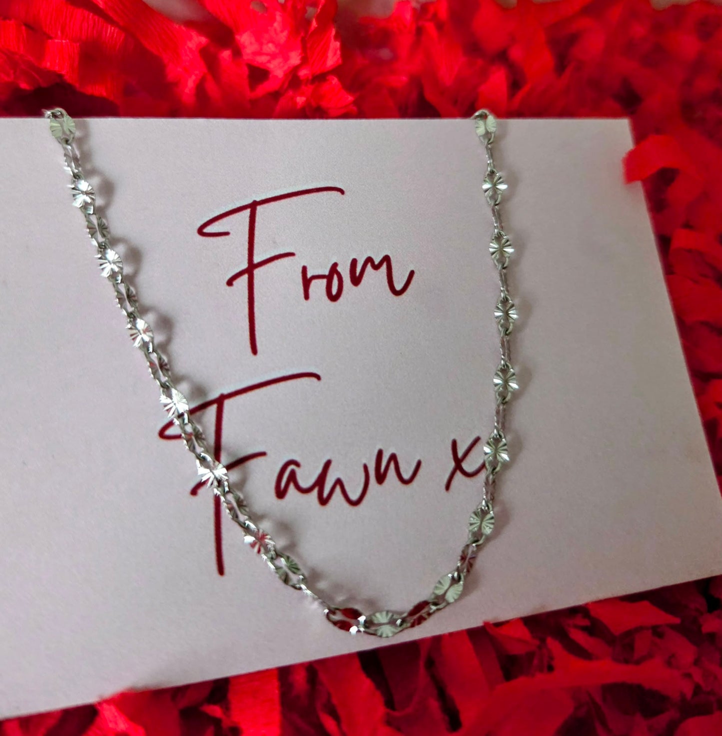 Silver Shimmer Necklace (Silver)