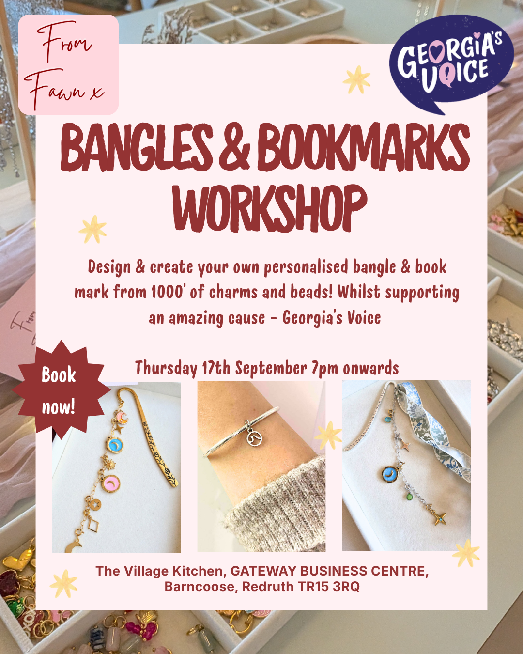 Bangles & Bookmarks Workshop In Support Of Georgia's Voice