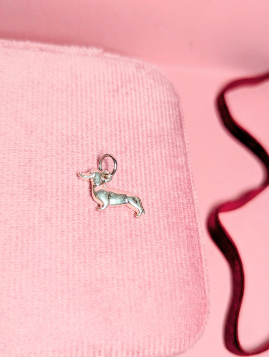 Dachsund Charm (Silver)