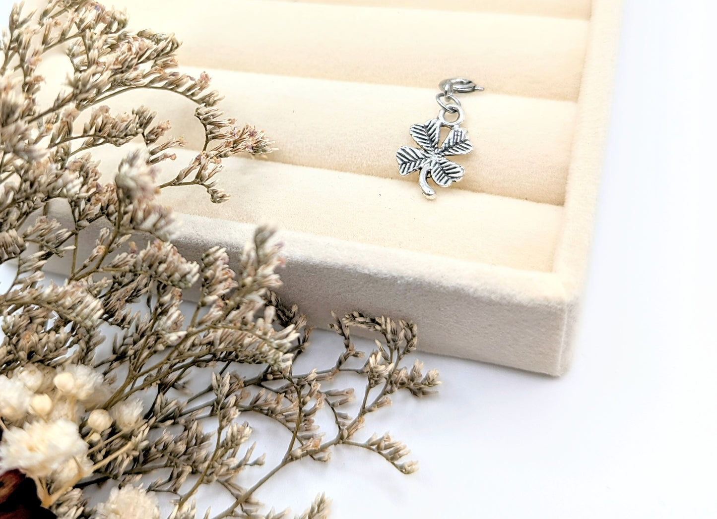 Lucky Clover Charm (Silver)