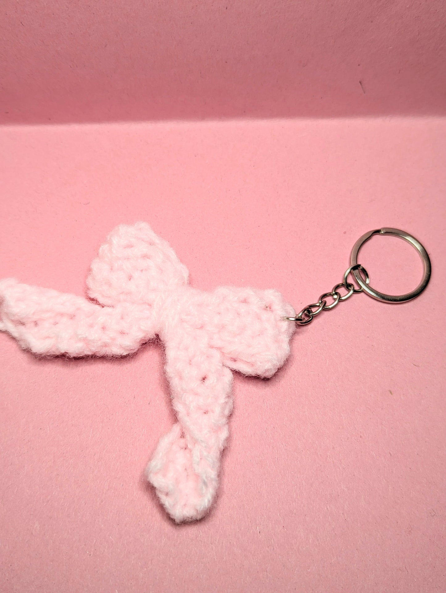 Crocheted Bow keyrings