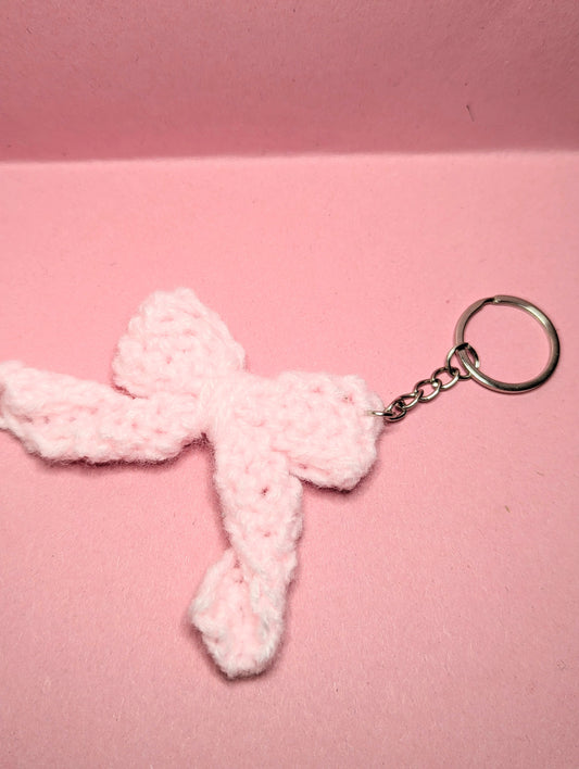 Crocheted Bow keyrings