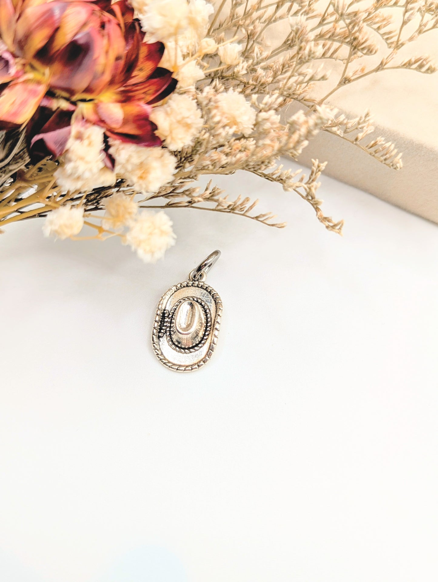 Cowboy Hat Charm (Silver)