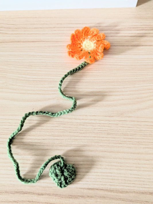 Crochet Flower Bookmark