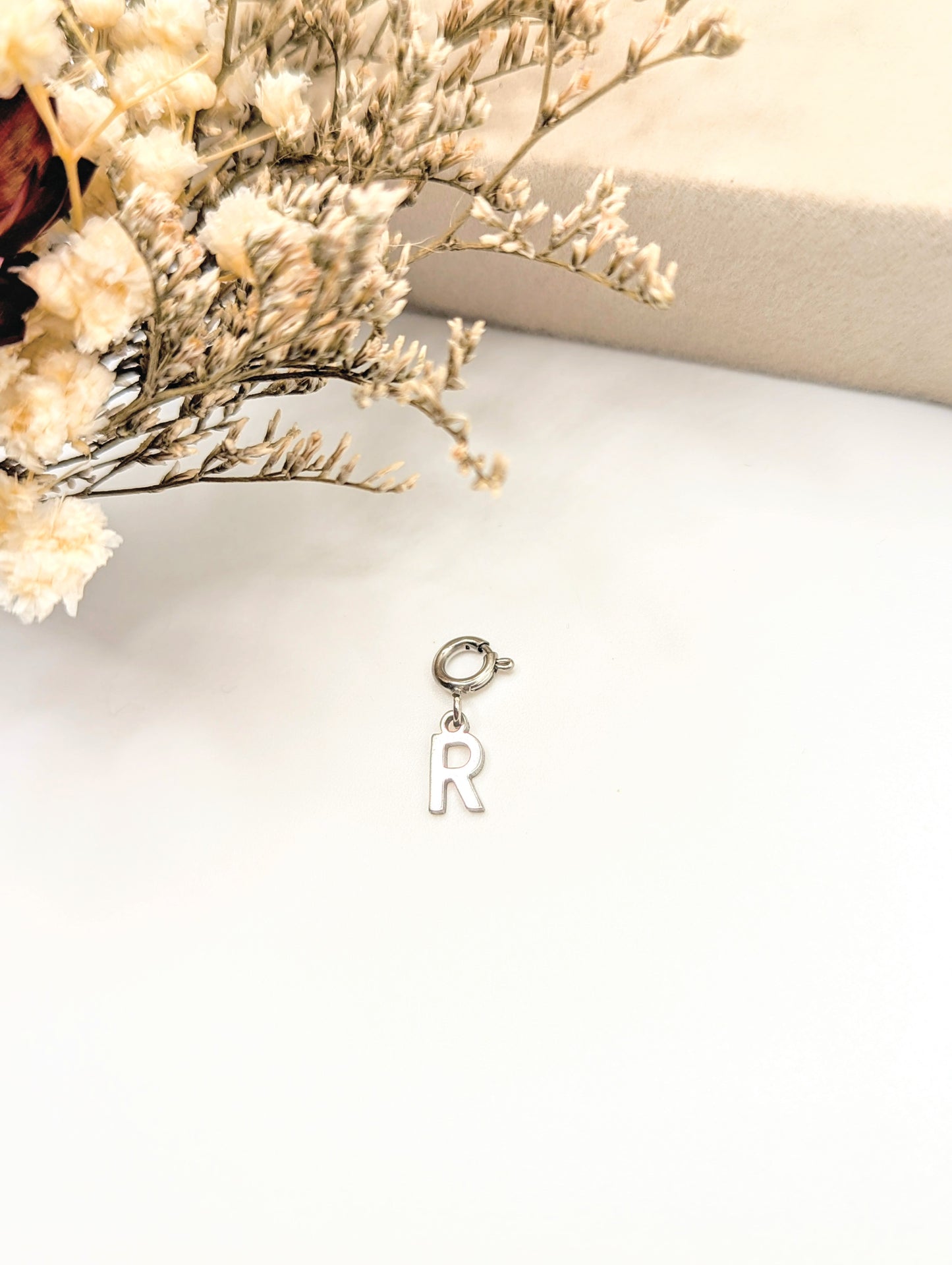 Initial Charm (silver)