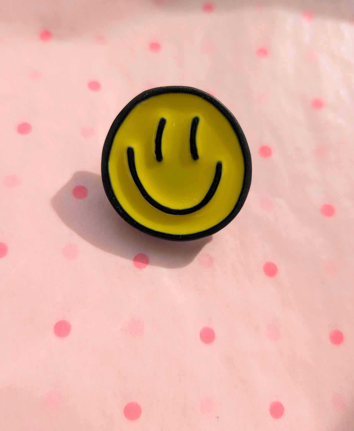 Smile enamel pin badge