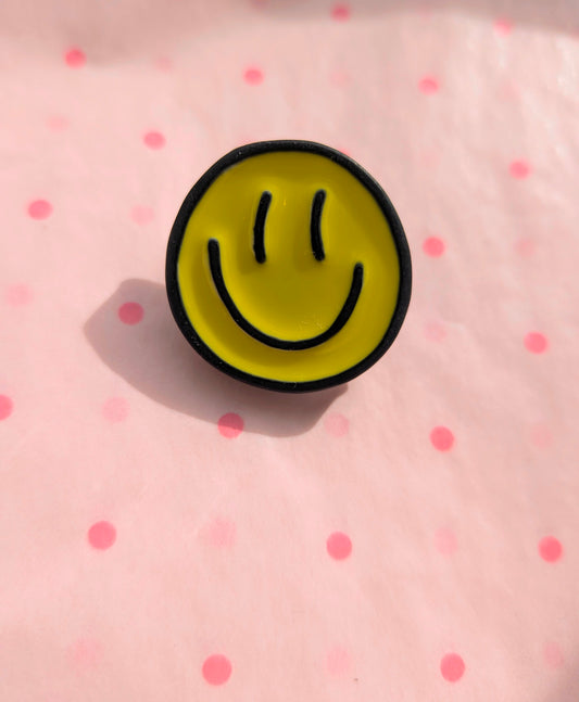 Smile enamel pin badge