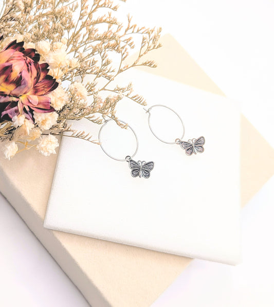 Papilon Hoops (Silver)