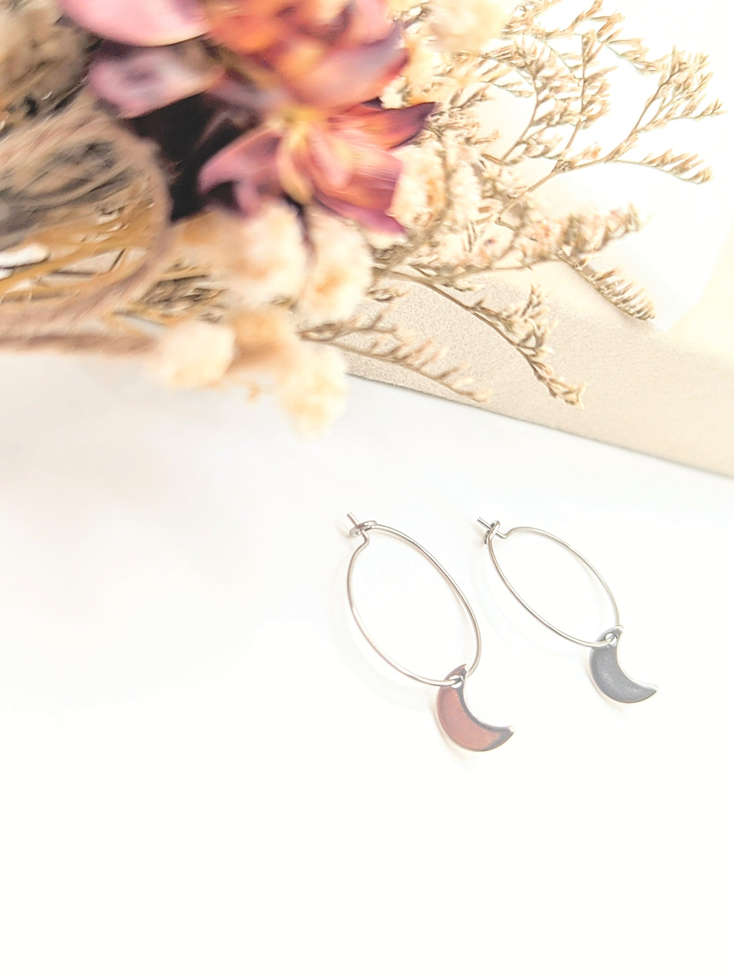 Luna Hoops (Silver)