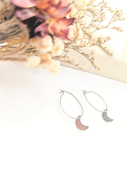 Luna Hoops (Silver)