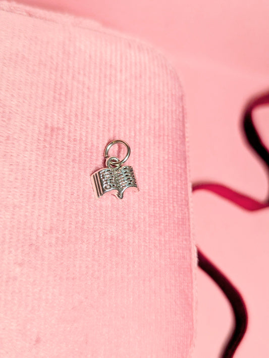 Book Charm (silver)