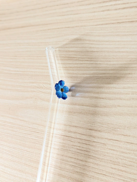 Flower Glass Straw