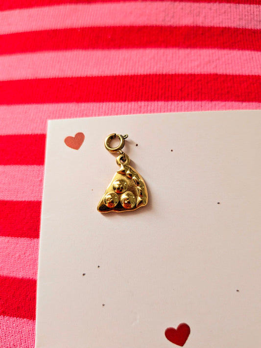 Pizza Charm (Gold)