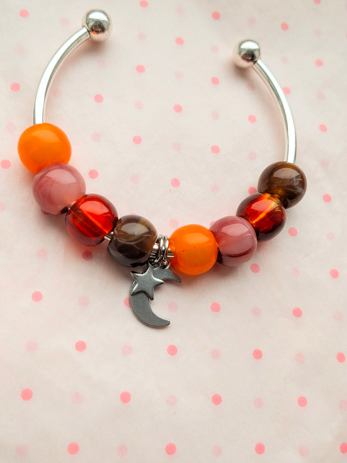 Halloween Silver Bangle