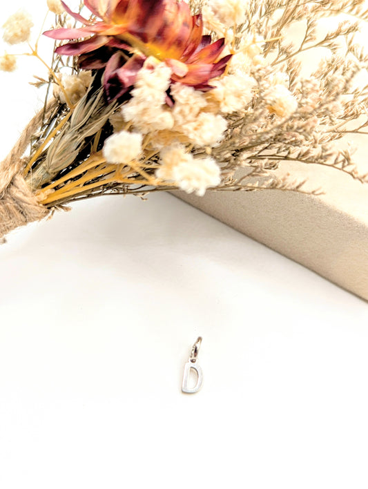 Initial Charm (silver)