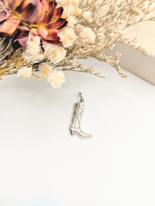 Cowboy Boot Charm (Silver)