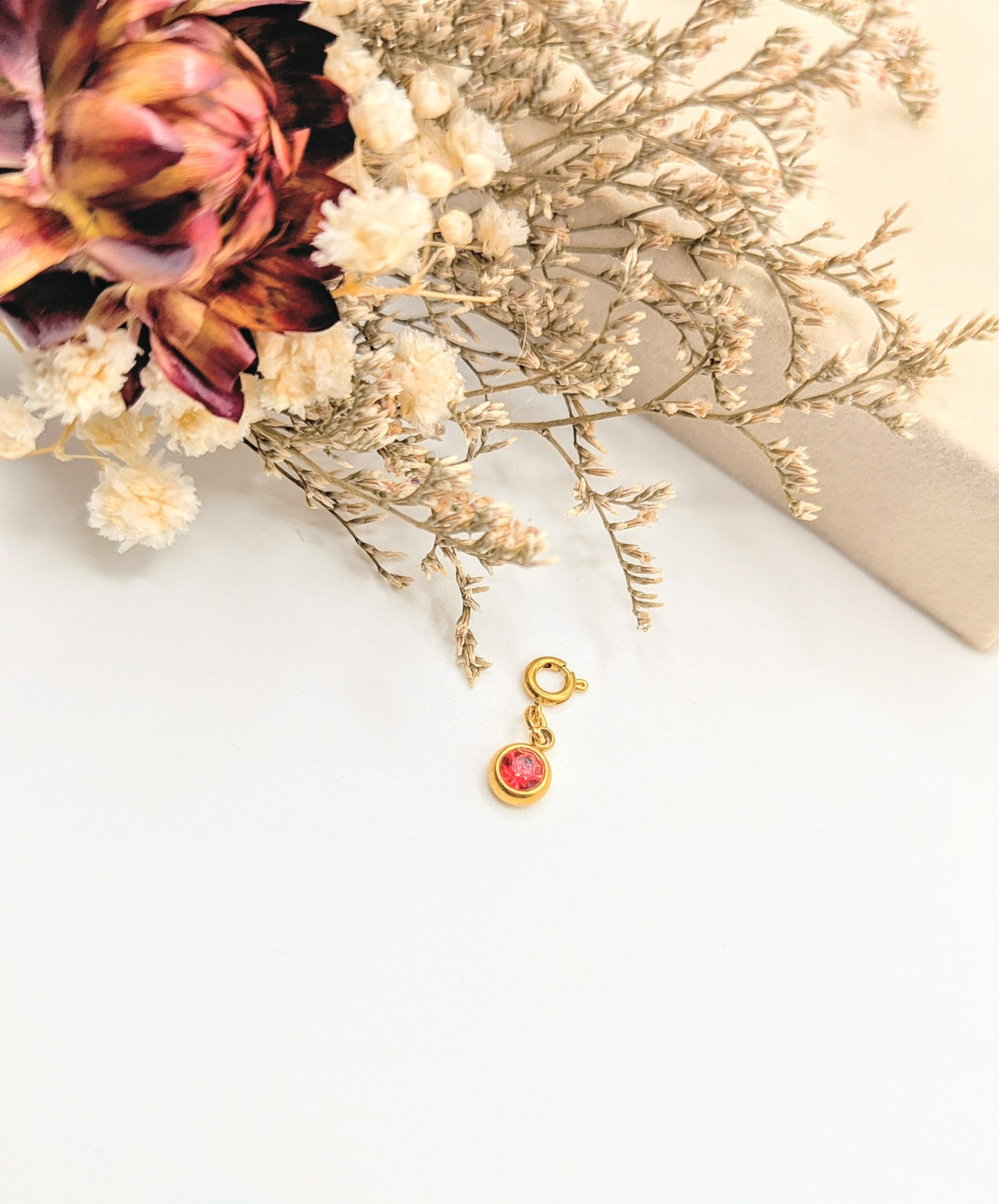 Tiny Birthstone Charm (Gold)