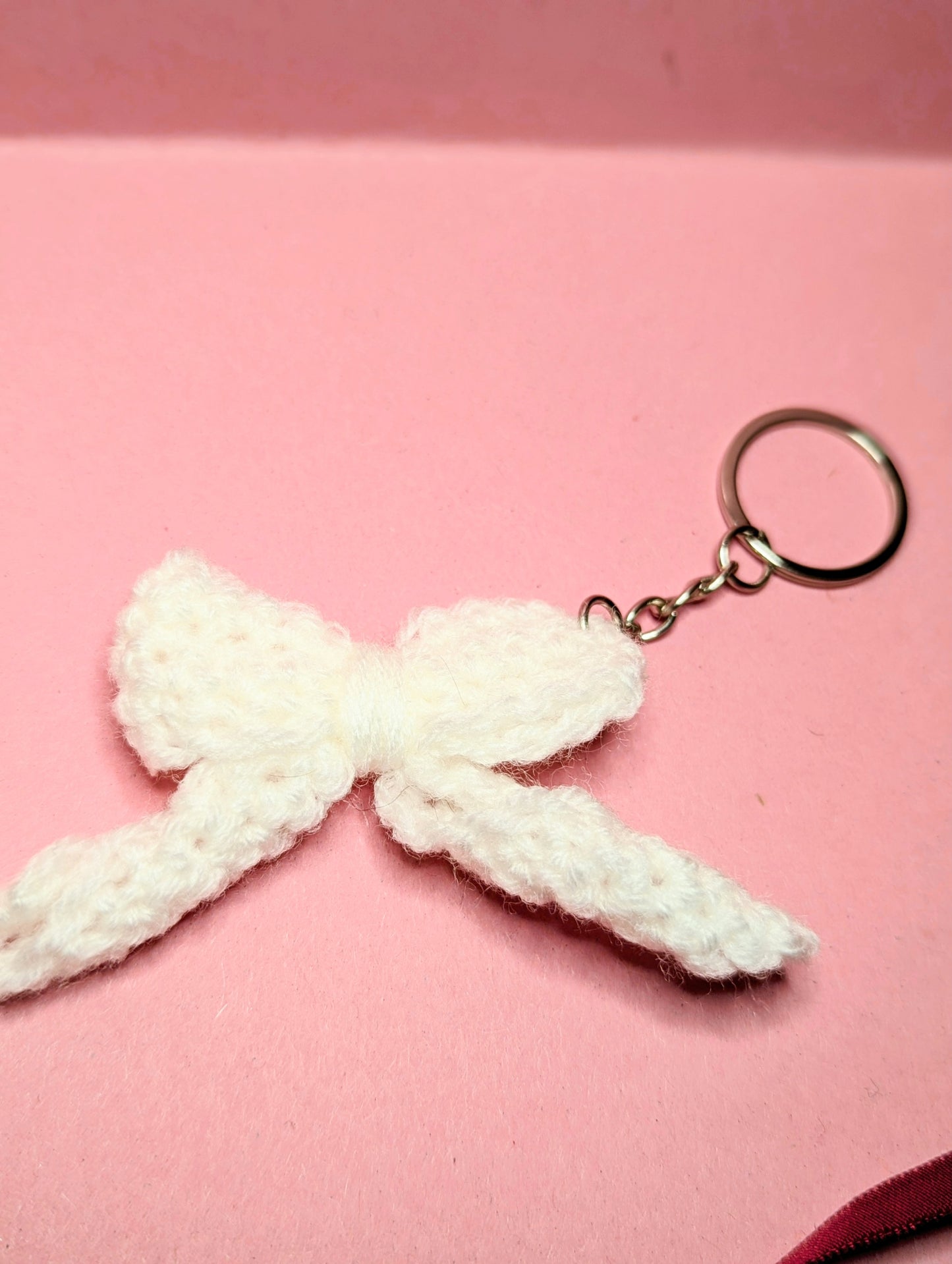 Crocheted Bow keyrings