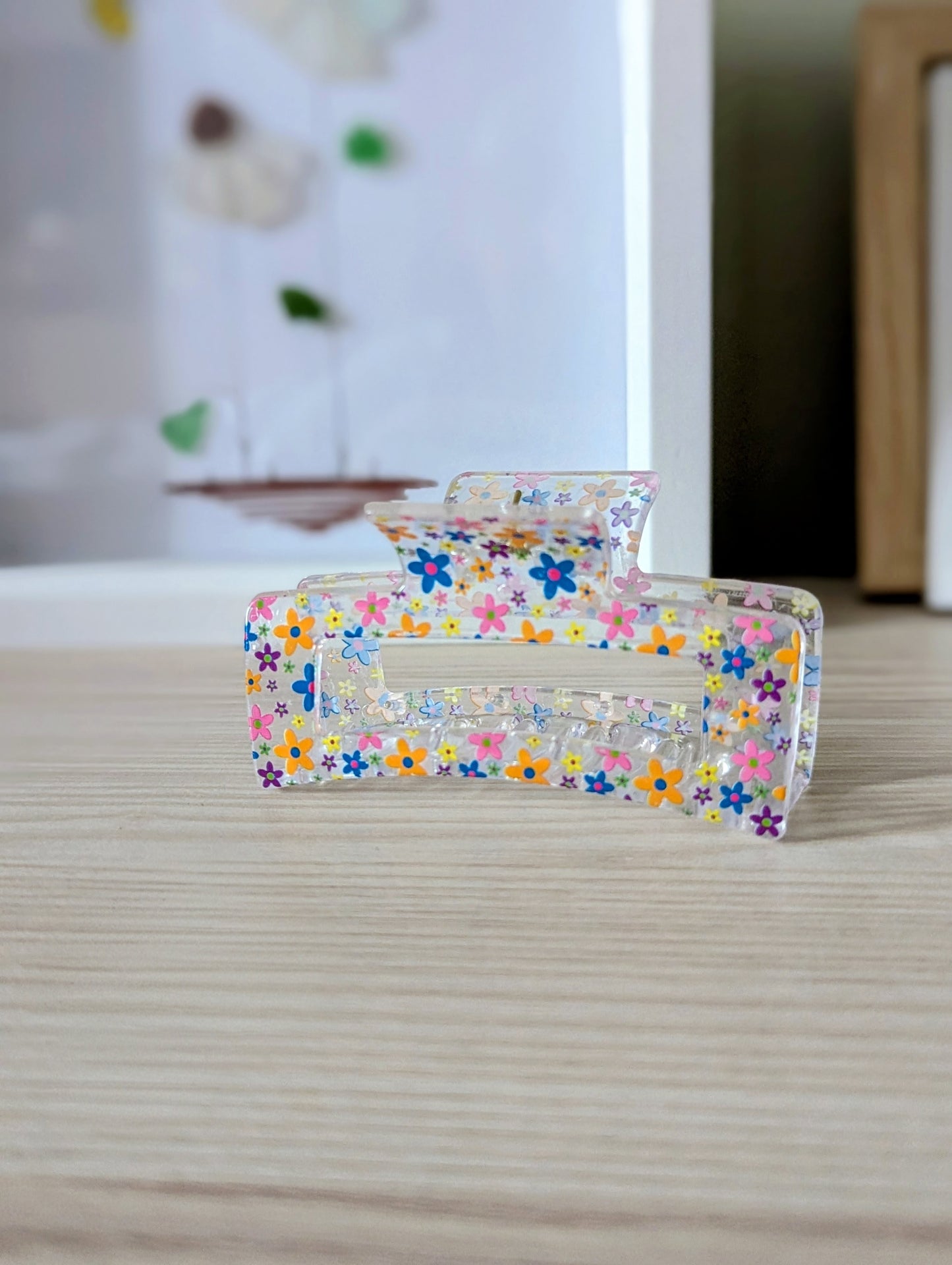 Flower Fields Claw clip