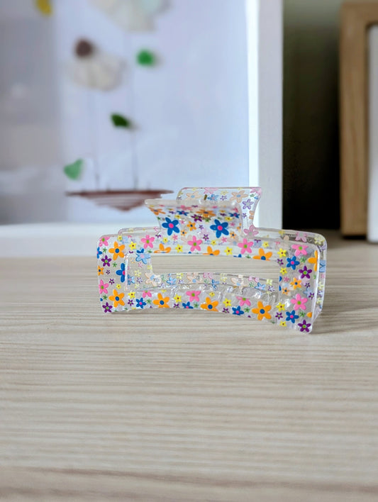 Flower Fields Claw clip
