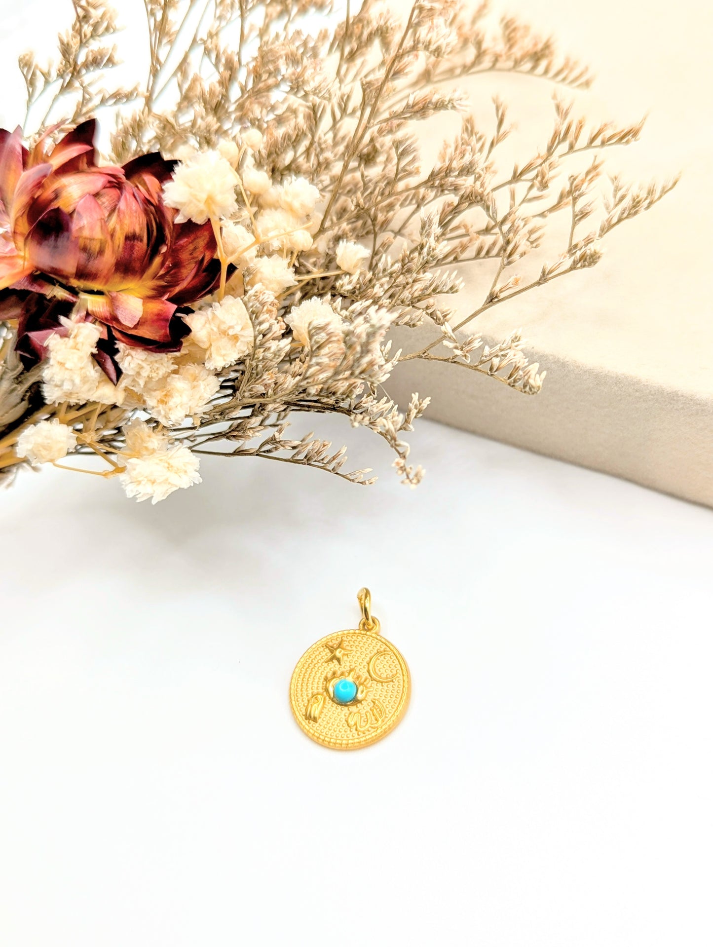 Celestial Coin Charm (Gold)