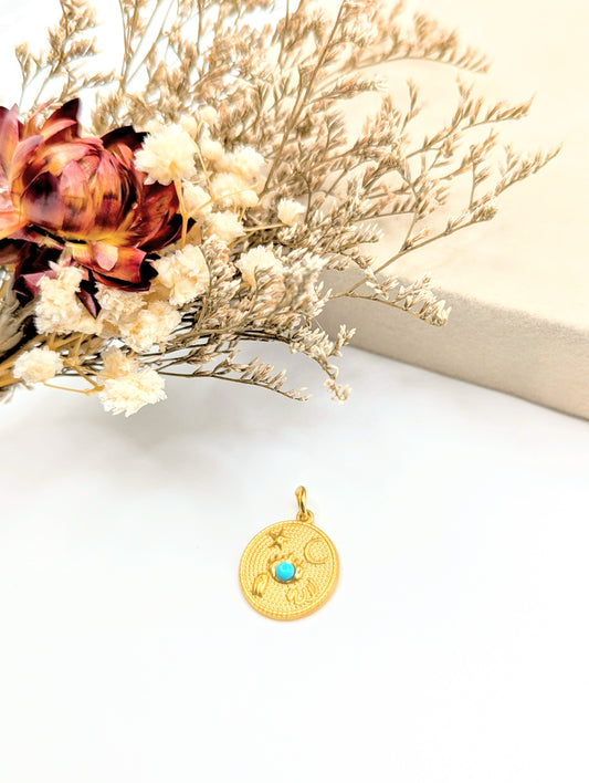 Celestial Coin Charm (Gold)