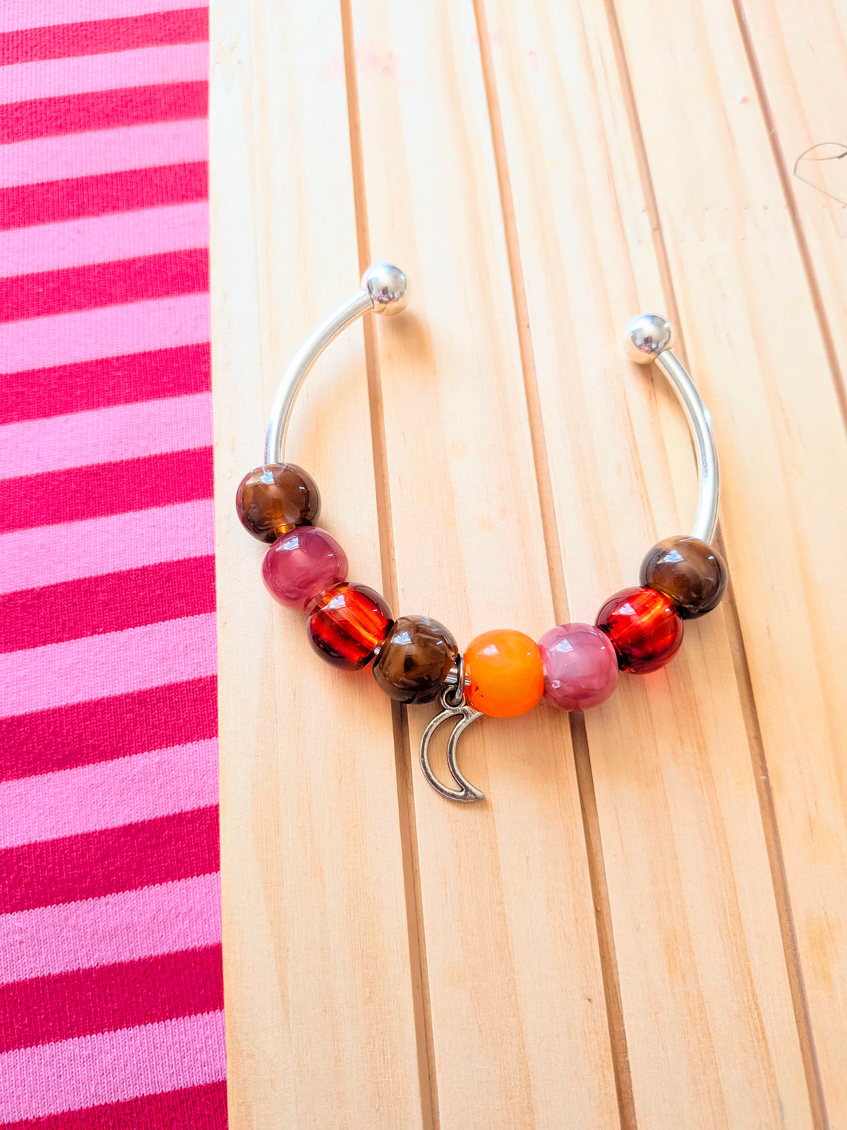 Halloween Silver Bangle