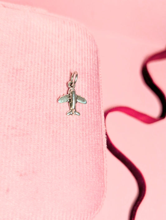 Aeroplane Charm (silver)