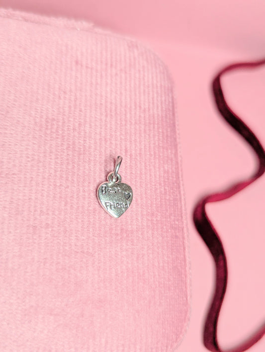 Best Friend Charm (silver)