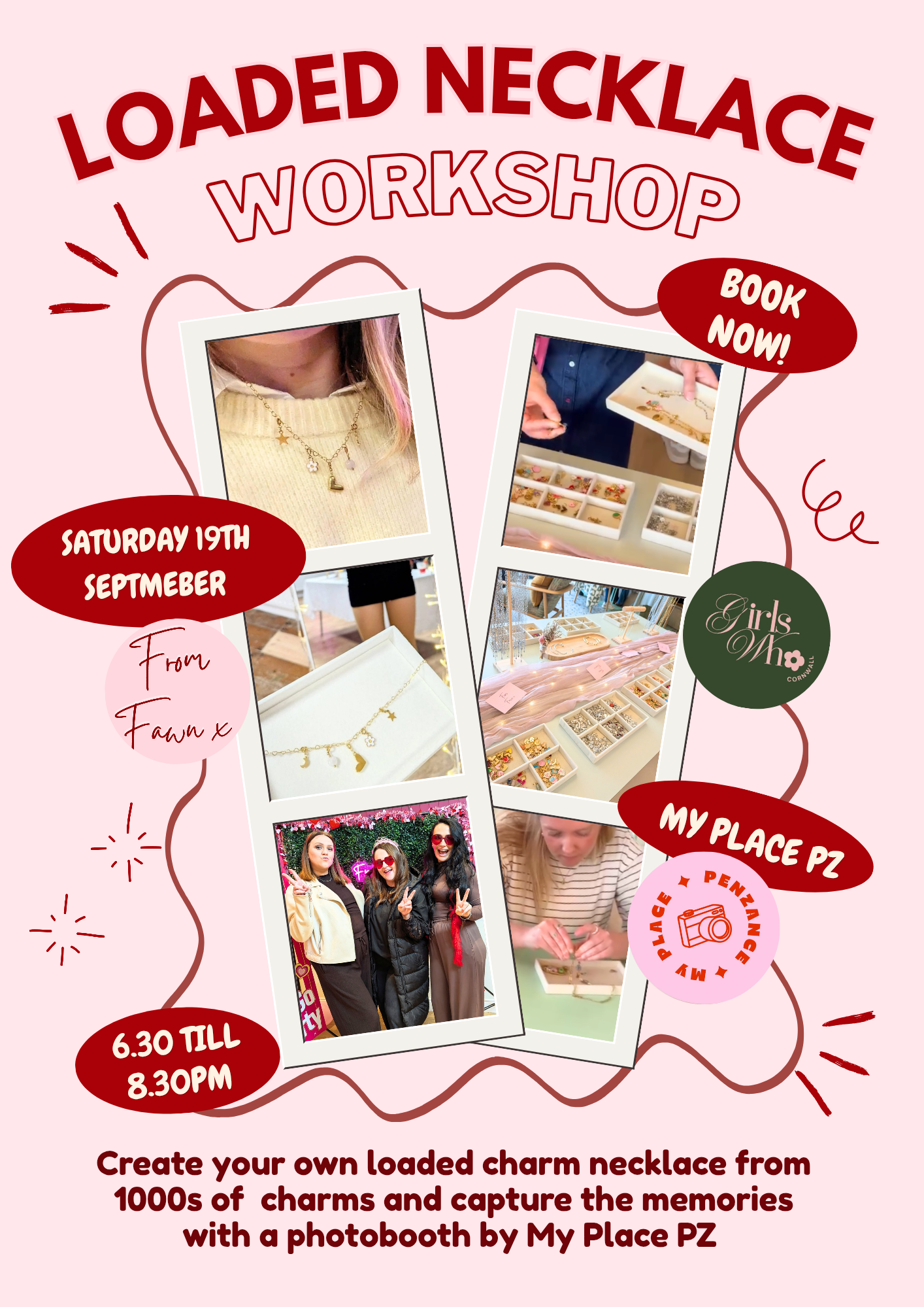 Loaded Necklace Workshop In Collaboration With My Place Pz & Girls who Cornwall