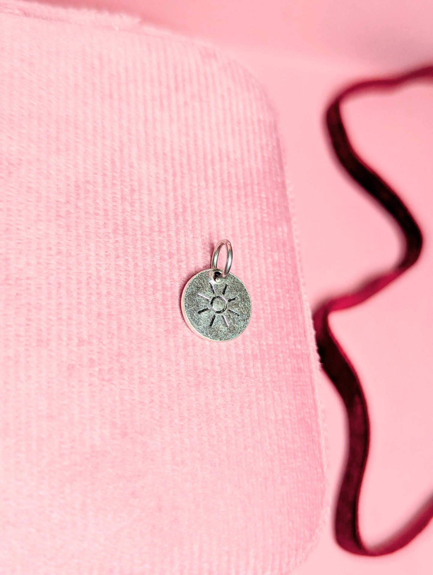 Hammered Coin Charm (Silver)