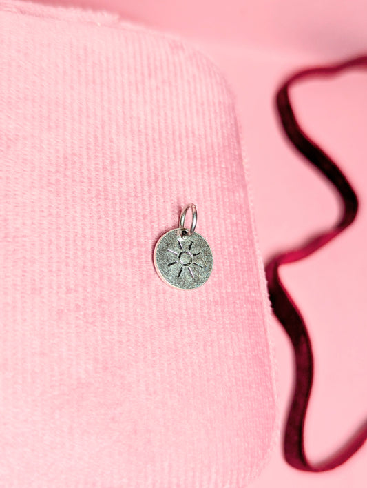 Hammered Coin Charm (Silver)